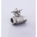 2PC Stainless Steel Ball Valve High Mounting Pad